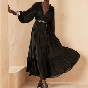 NWT Banana Republic tiered maxi dress.